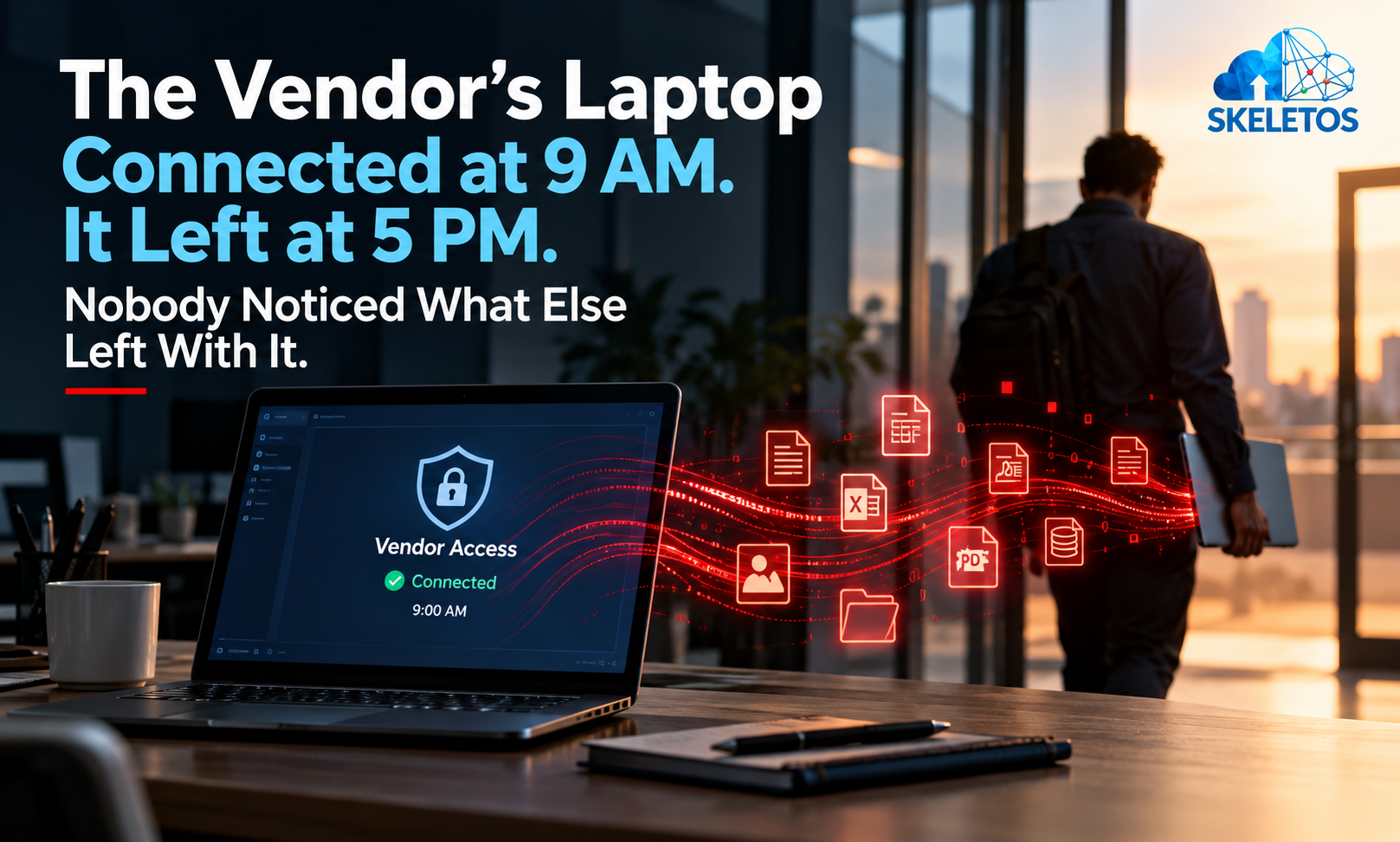 The Vendor’s Laptop Connected at 9 AM. It Left at 5 PM. Nobody Noticed What Else Left With It.