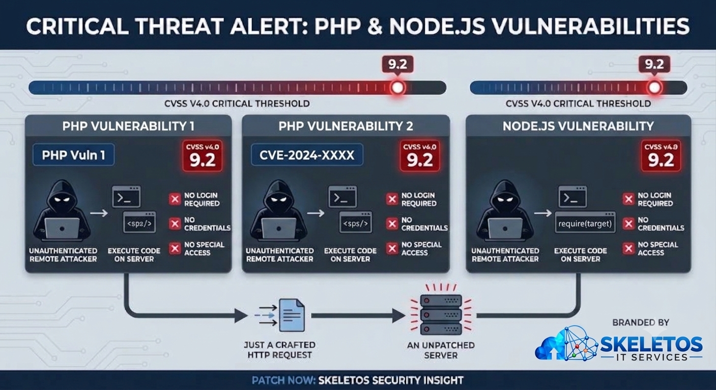 PHP2Shell, Node2Shell, CVSS 9.2. Is Your Server Running Unpatched PHP or Node.js?